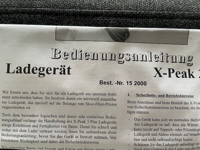 Batterie, Caricabatterie & Alimentatori: Ladegerät X-Peak 3 Plus – Nuovo e nell'imballaggio originale da Würenlingen venduto da Delfinli1 2