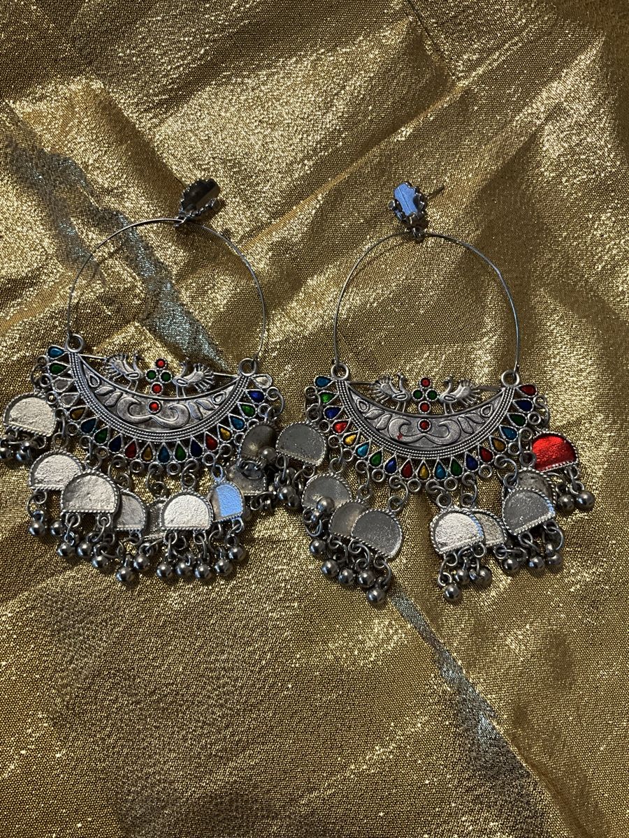 Orecchini pendenti & Orecchini a lobo: Boho Ohrringe Silberlook mit bunten Details, – Usato da Bösingen venduto da ash_jnn8