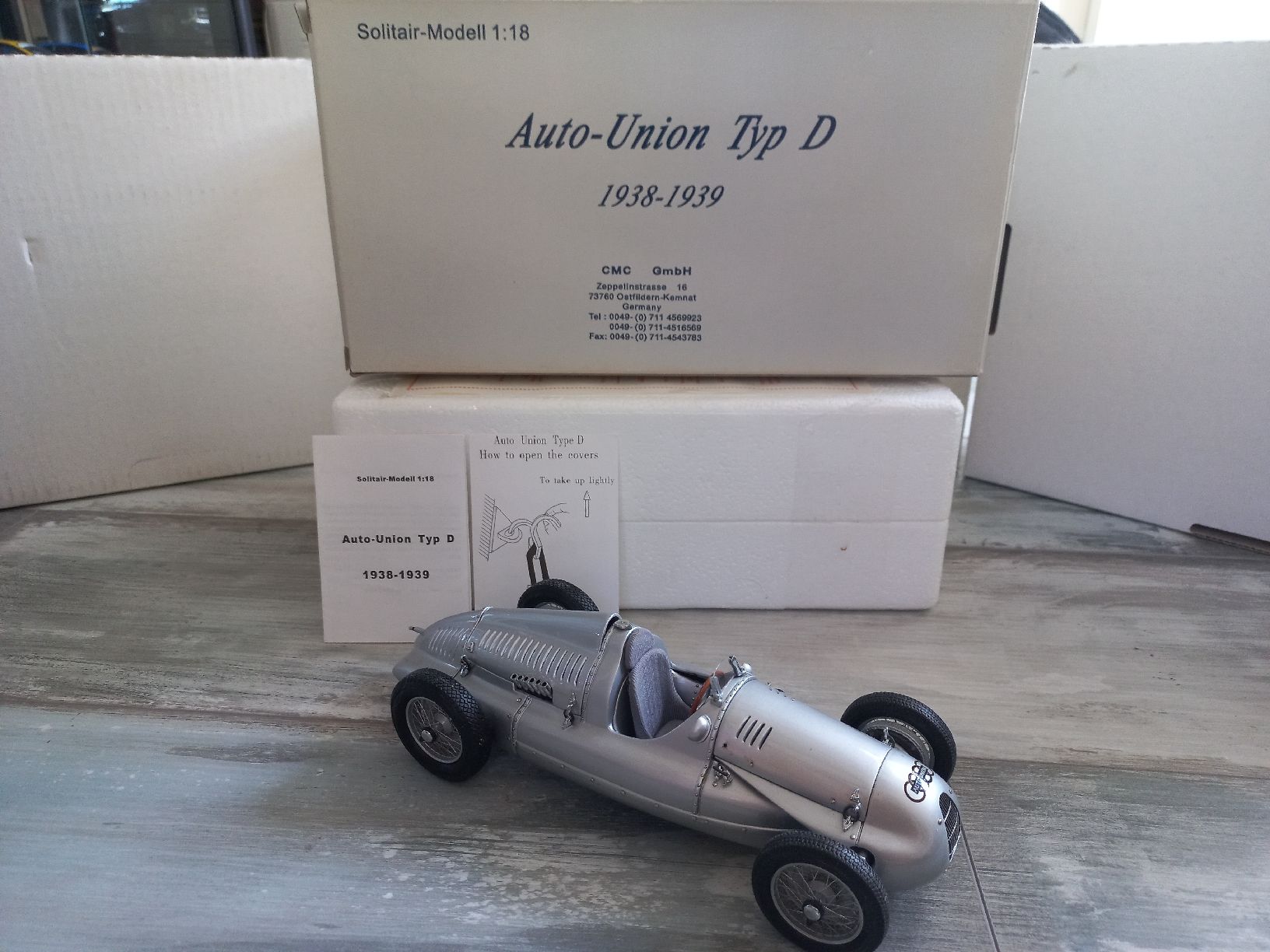 CMC Modellautos: AutoUnion Type D 1/18 CMC – Gebraucht aus Attalens von remy_s00