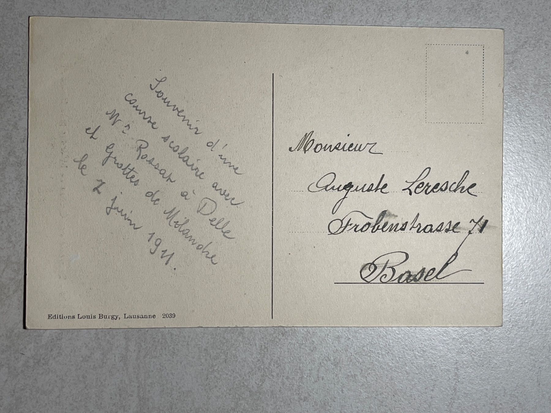Cartoline postali: Alte Ansichtskarte Grotten Milandre Boncourt – Usato da Strengelbach venduto da Aschatan5 1