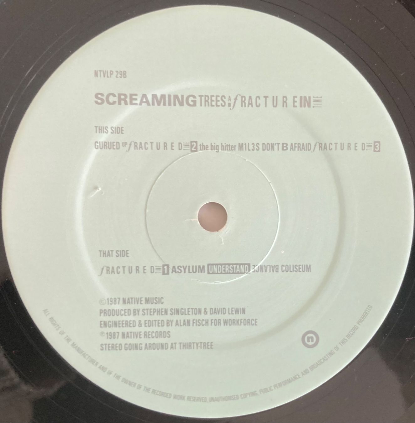 Dischi in vinile: SCREAMING TREES - A FRACTURE IN TIME – Usato da Poliez-Pittet venduto da Newtown-Records 3