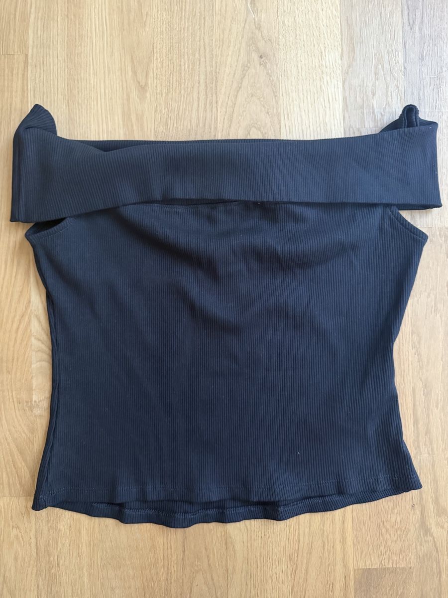 Mango Tops: Top schulterfrei schwarz Gr. L mit Etikett Mango – Neu und originalverpackt aus Itingen von Granini_93 1