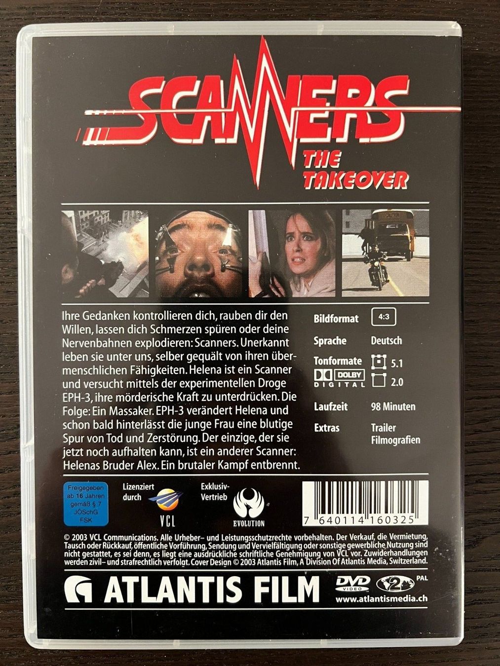 Tutti i DVDs: Scanners - The Takeover – Usato da Zürich venduto da FilmFreunde 1