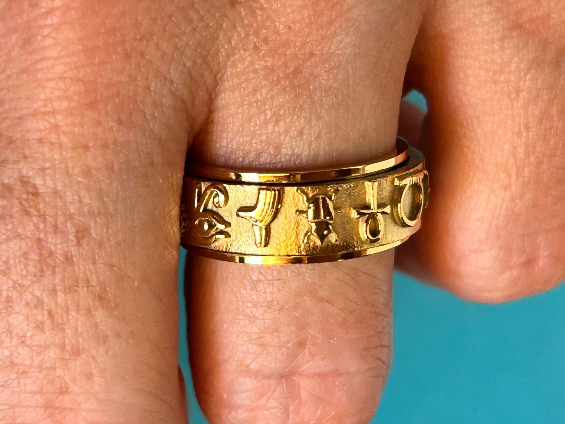 Anelli: Fingerring vergoldet Ägypten (58 oder 61) – Nuovo e nell'imballaggio originale da Laufen venduto da Bellavitaboom 9