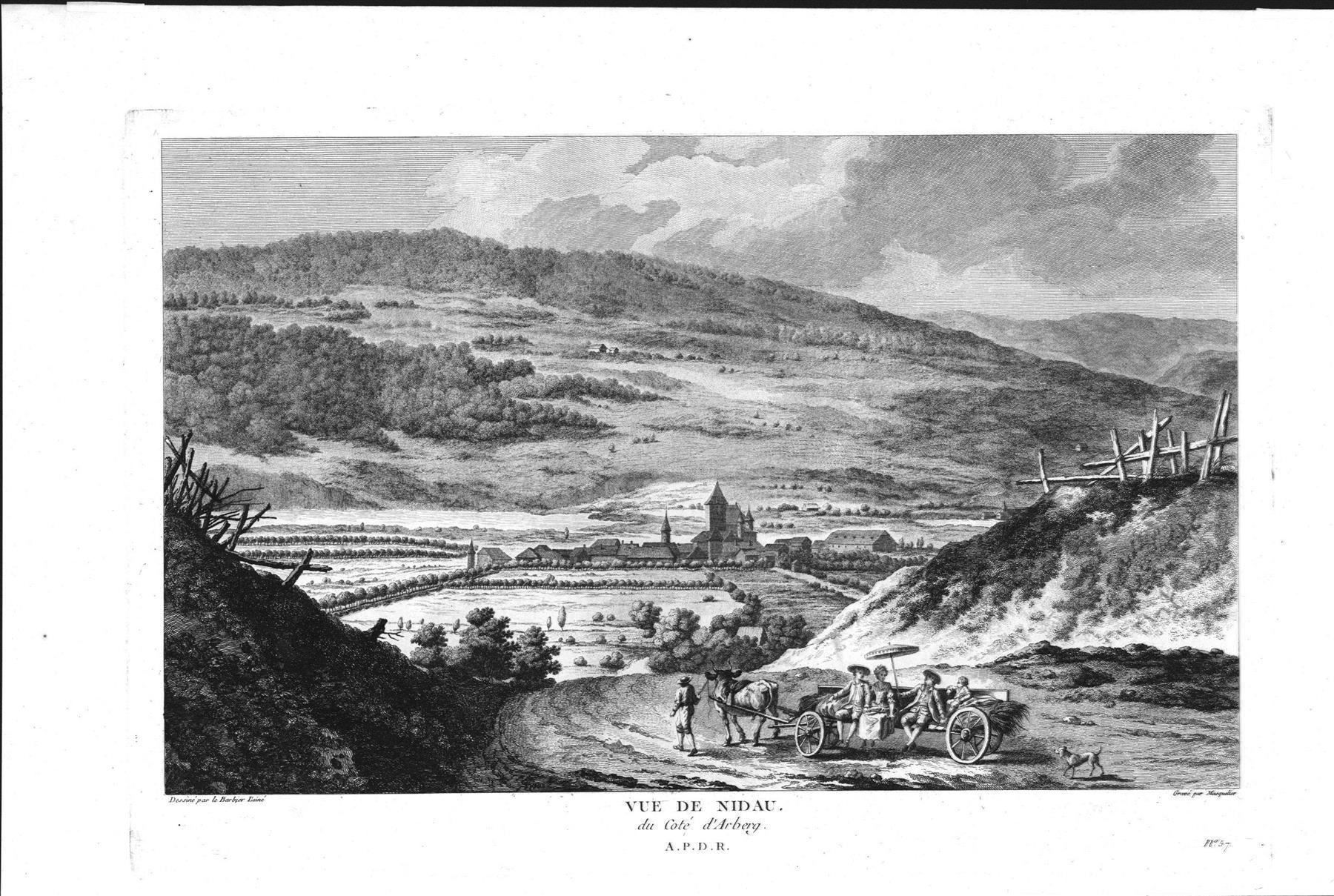 Incisioni: Nidau Originalkupferstich 1780 – Usato da Rafz venduto da Helvet32