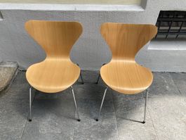 Set of 3 Fritz Hansen Chairs by Arne Jacobsen