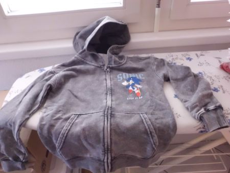 SONIC HOODIE JACKE (Grösse 122/128) 6-8 Jährig