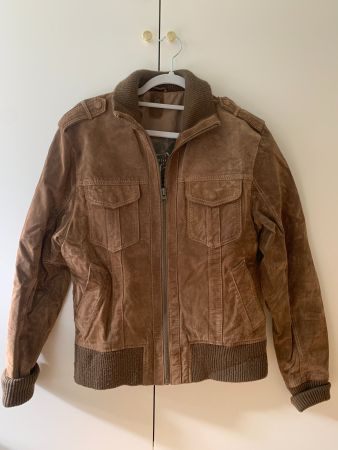 Gipsy by Mauritius Wildlederjacke, Strickbund, Gr. M