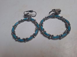 Clip vintage turquoise - Élégance rétro assurée!