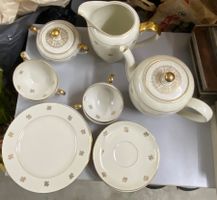 Vohenstrauss Kaffee-/Teeservice mit Goldverzierungen,15Teile