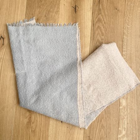 Flauschiger Winter Schal, hellblau/beige, Top Zustand!