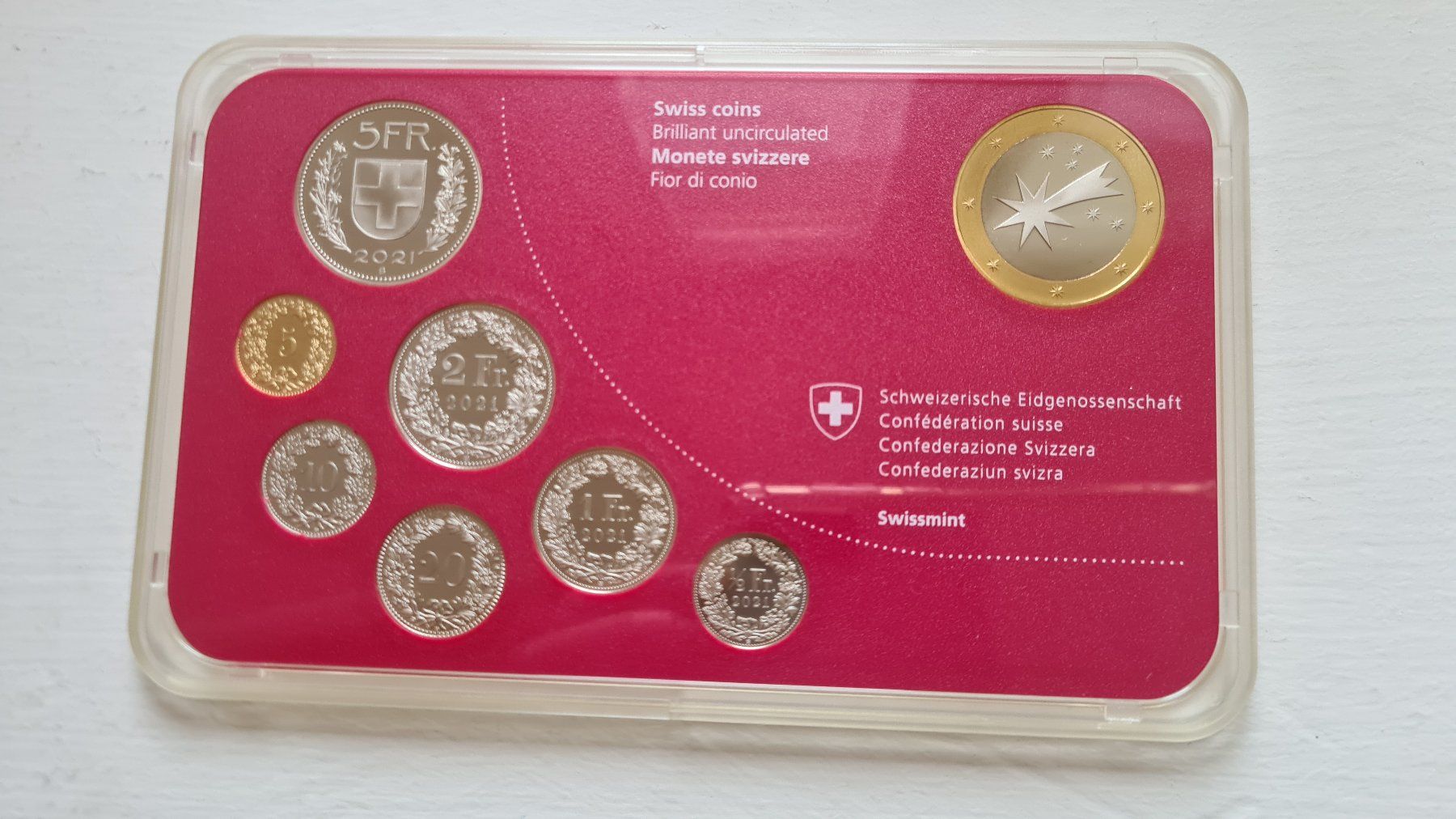 Tutti le monete: jeu  monnaie de Noël 2021 – Nuovo e nell'imballaggio originale da Ecublens VD venduto da vallaire 2