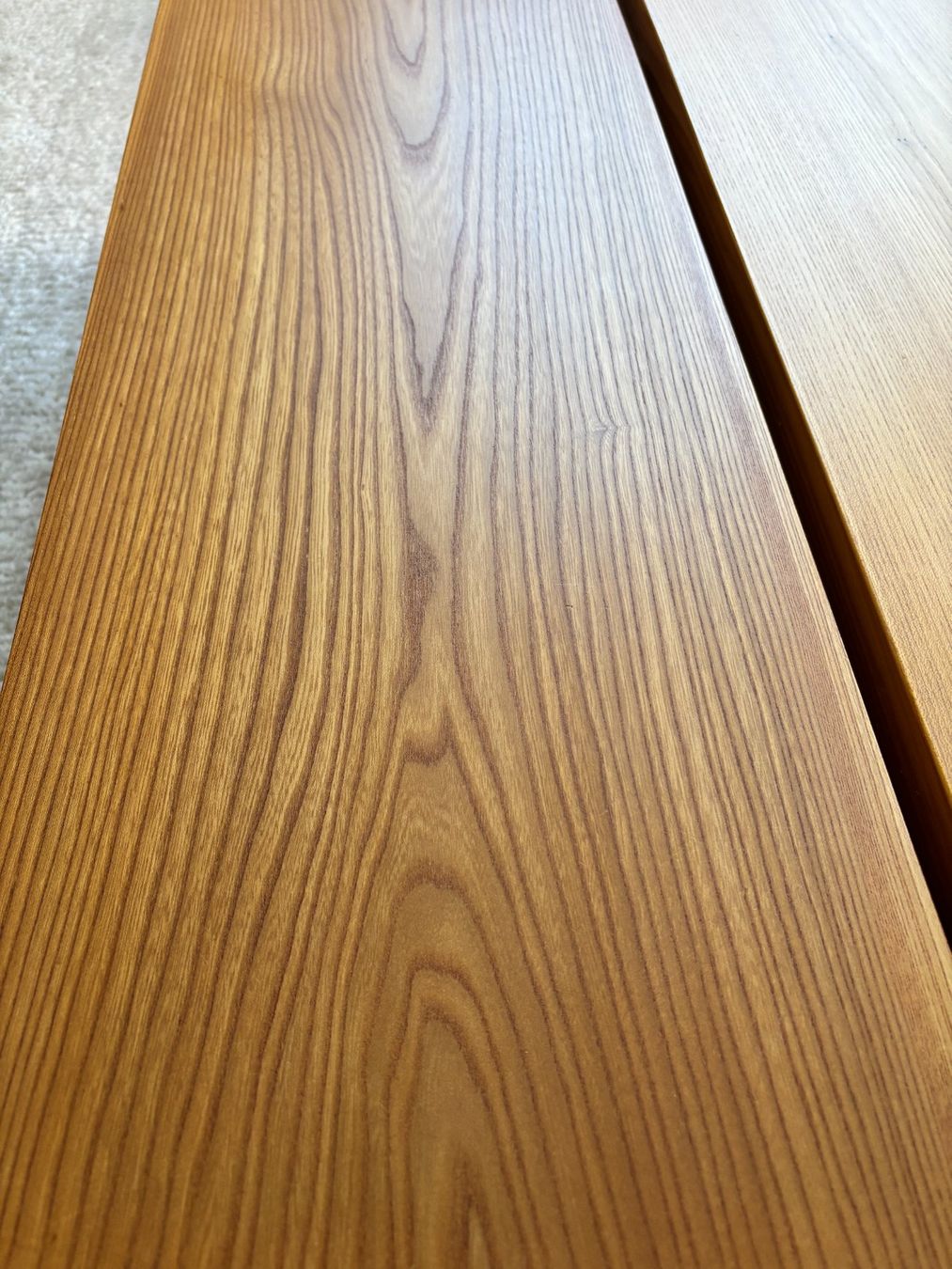 Tables: Massiver Eichen-Couchtisch / Solid oak coffee table – D'occasion à Zürich par RichardPeel01 3