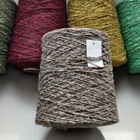 Tweed Wolle Viskose von Millefili, Puzzle Geo 490g grau grün