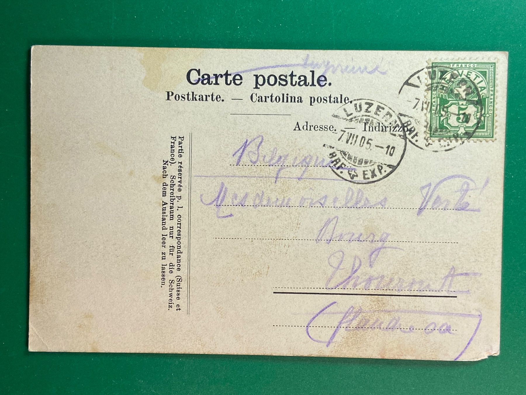 Cartoline postali: Luzern und die Alpen – Usato da Steg VS venduto da danwer74 1