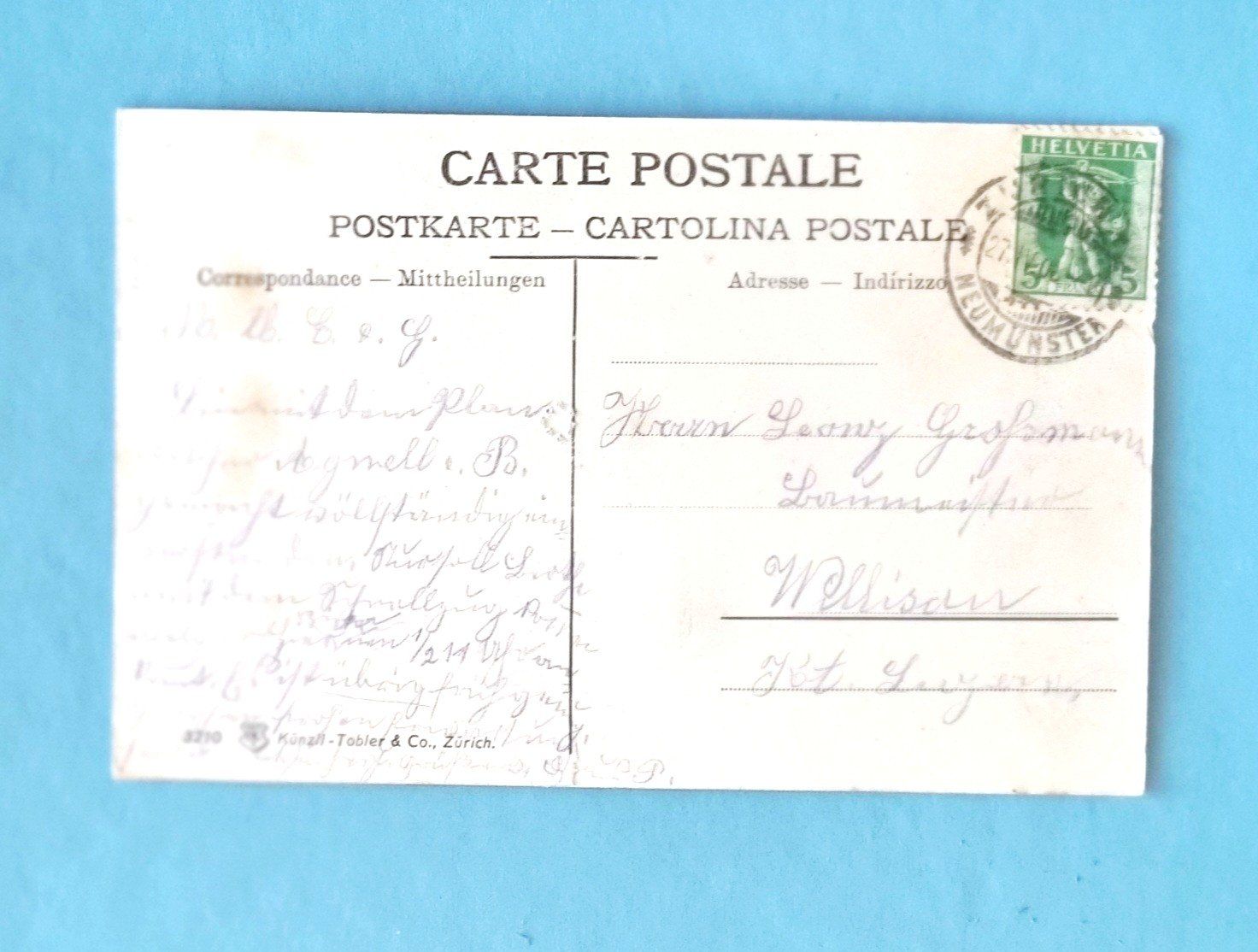 Cartoline postali: Zürich - Theodosianum - 1908 – Usato da Rothrist venduto da RROENK 1