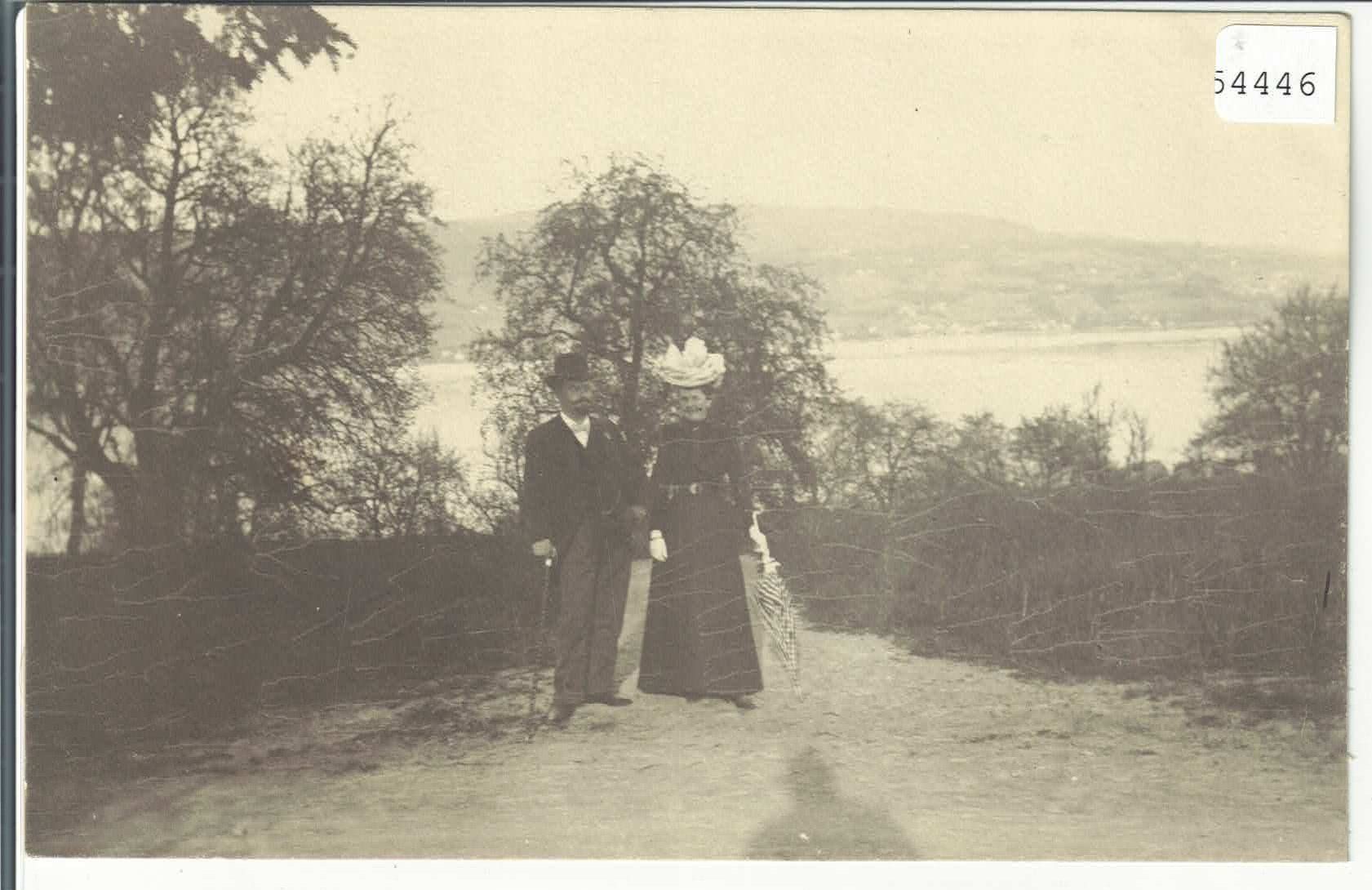 Cartoline postali: Ehepaar am Zürichsee – Usato da Ettingen venduto da Kartenplanet