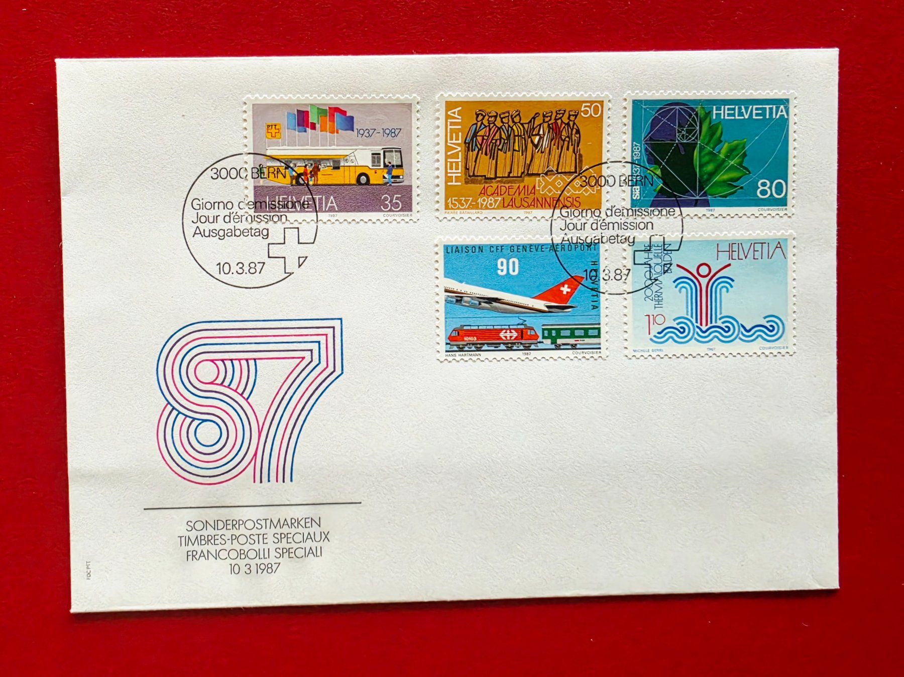 Tutti i francobolli: WERBEMARKEN 743 - 747 SATZ FDC 1987 – Nuovo (secondo la descrizione) da Düdingen venduto da Quartierstrasse