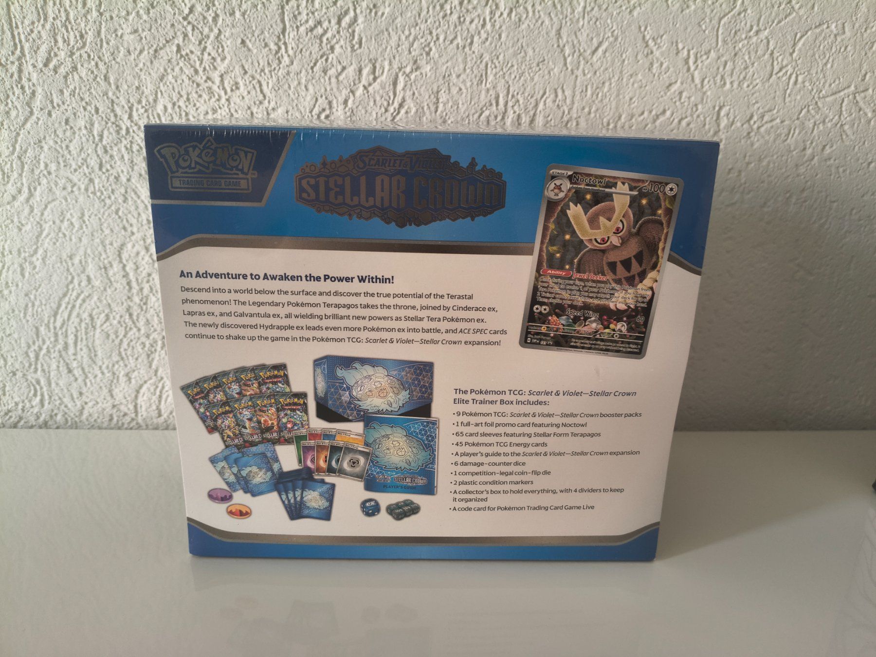 Pokémon Carte collezionabili: Etb elite trainer box stellar Crown anglais scellée – Nuovo e nell'imballaggio originale da Muraz (Collombey) venduto da Carddealerswis 1