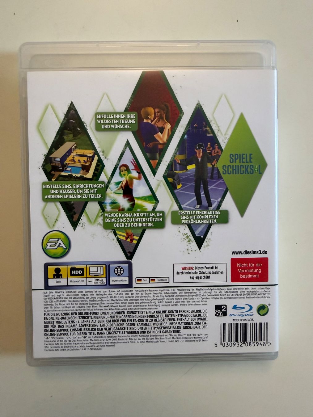 Giochi: PlayStation 3 Game DIE SIMS 3 PS3 – Usato da Münsingen venduto da Ganjam 3