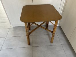 Schöner Vintage Beistelltisch Bambus 60er Jahre