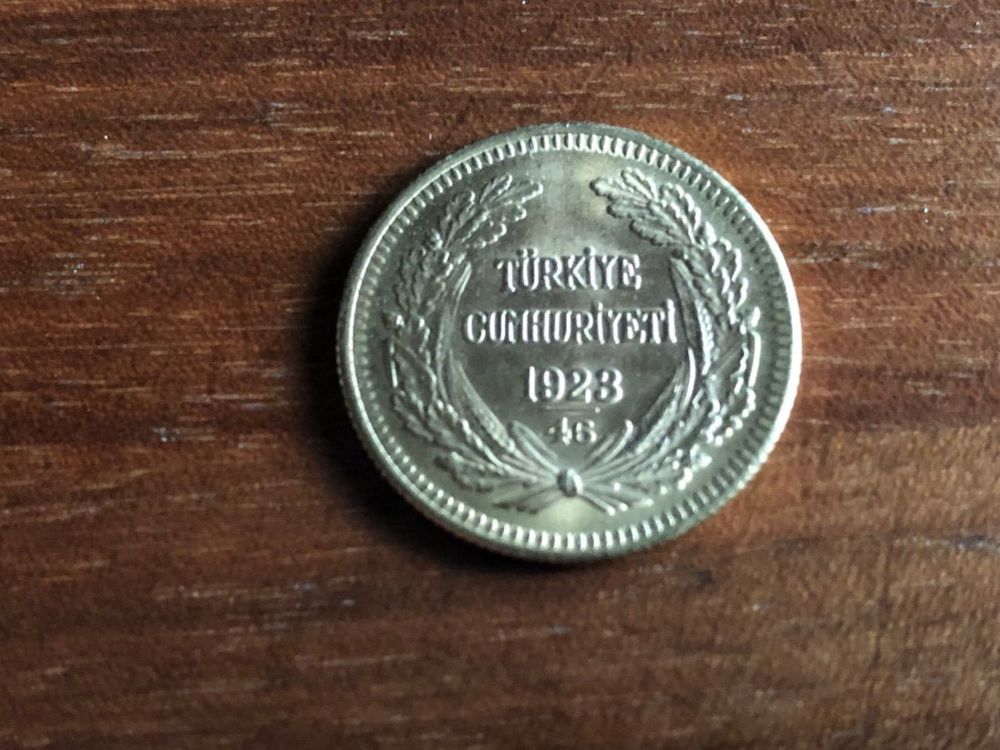 1 Gold Türkei 100 Piaster 1923 / 1969 Gewicht 7.2 Gramm (Gebraucht) in ...