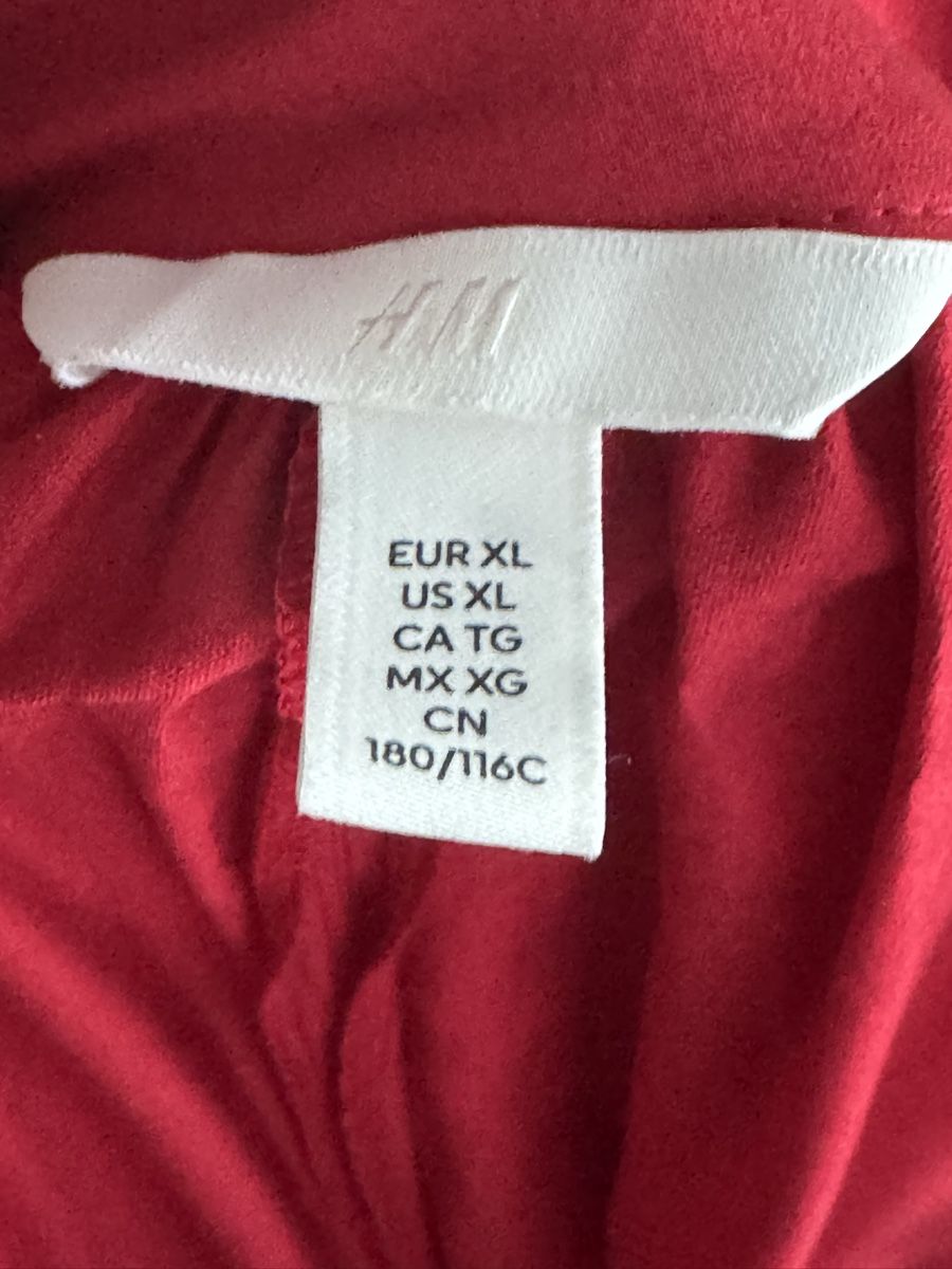 H&M Top: H&M leichte Sommerbluse rot Gr XL – Usato da Baden venduto da Linda46 3