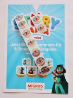 ab Fr. 1.- !!!    9 Sticker Migros Story Mania tonies
