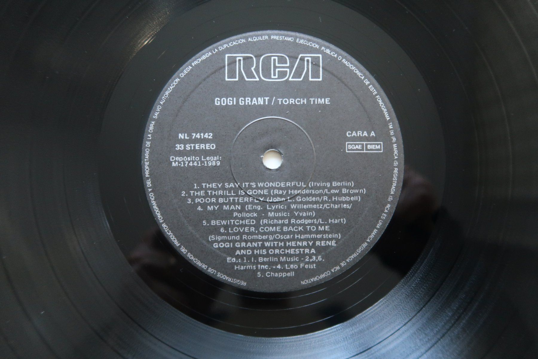 Dischi in vinile: GOGI GRANT - TORCH TIME - VINYL LP – Usato da Basel venduto da Patiscat 2