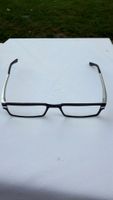 Vintage Brille schwarz silber eckig