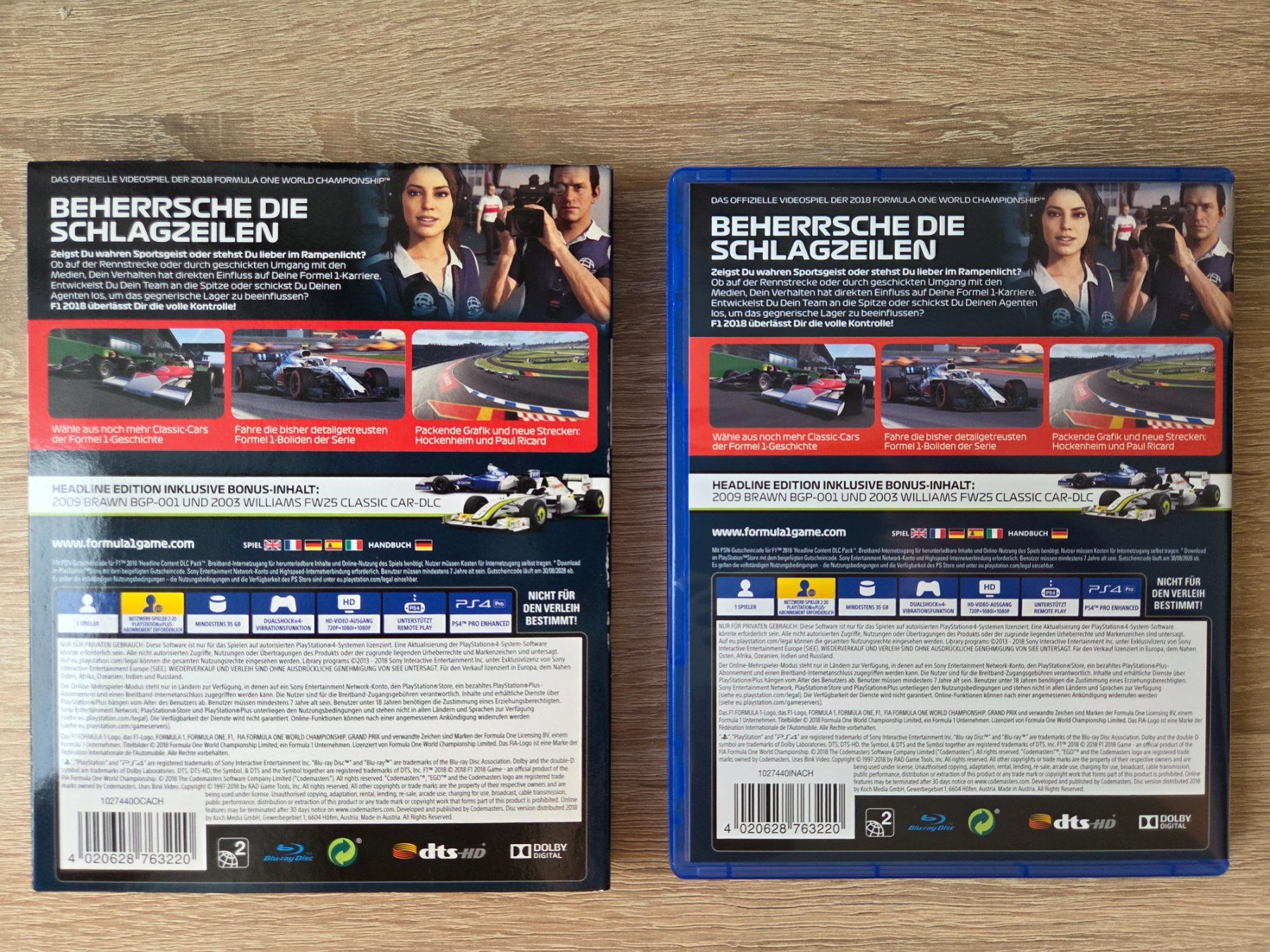 Giochi: F1 2018 Headline Edition (Multilanguage) - PS4 – Usato da Carouge GE venduto da Gasco 1
