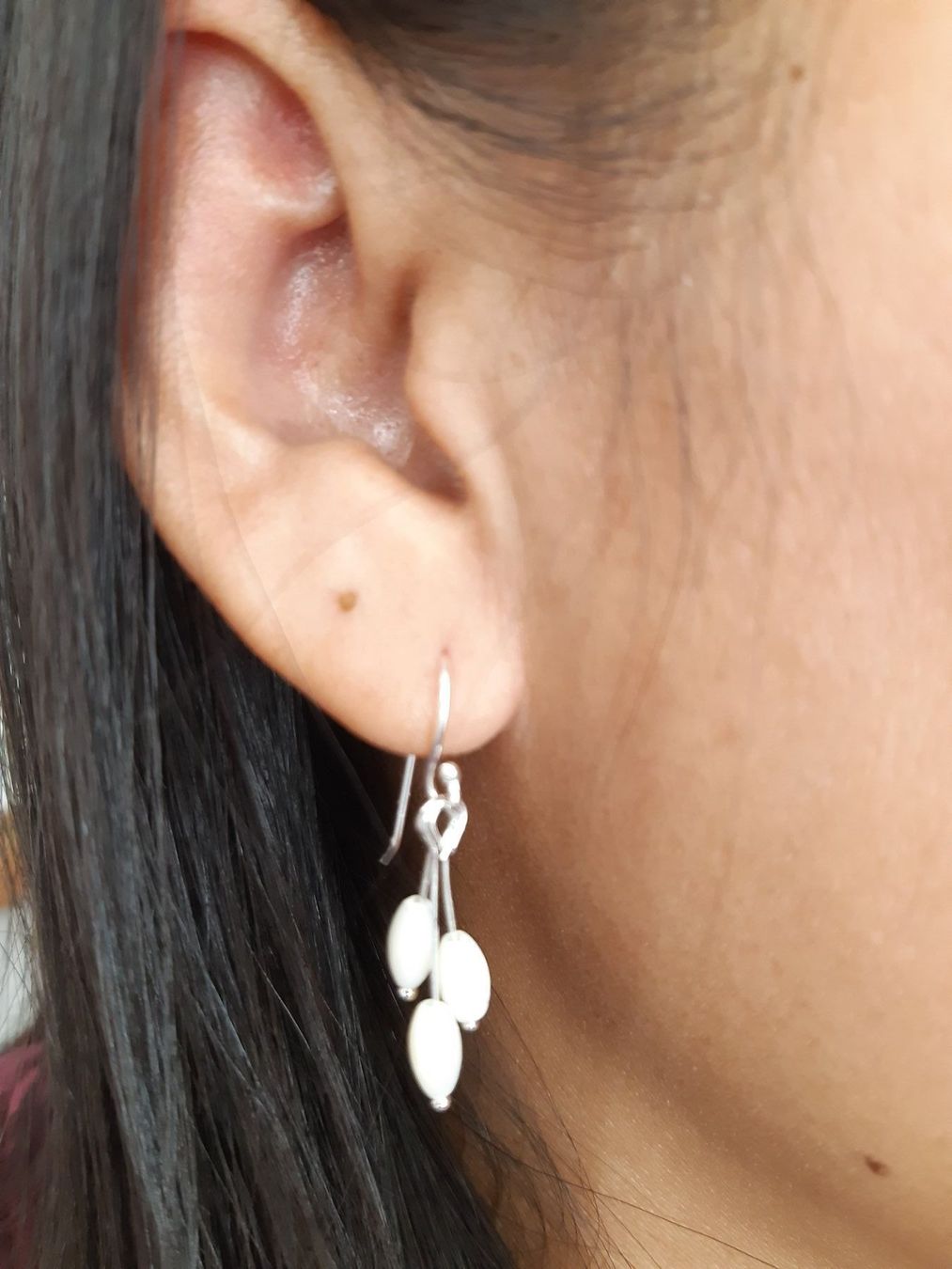 Orecchini pendenti & Orecchini a lobo: Perlen Ohrringe Sterling Silber 925 – Nuovo e nell'imballaggio originale da Einsiedeln venduto da My__Way 3