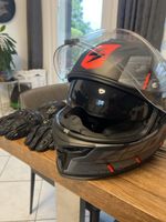 Scorpion EXO Motorradhelm XL + IXS Lederhandschuhe XL – Set 