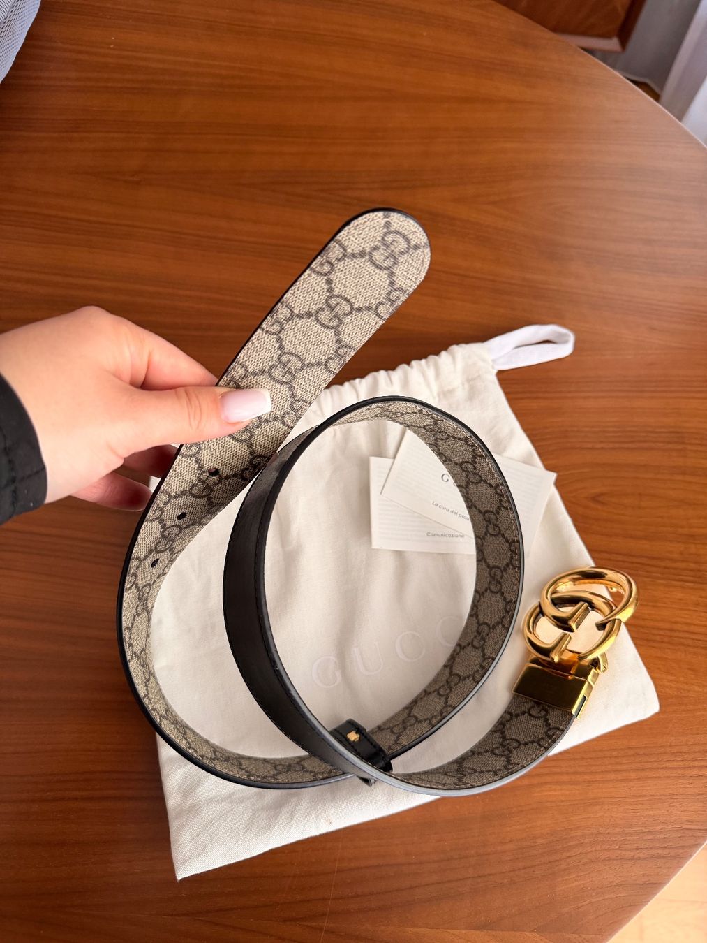 Gucci Gürtel: Ceinture Gucci réversible noir et beige – Neu (gemäss Beschreibung) aus Le Lignon von Ana2831 4