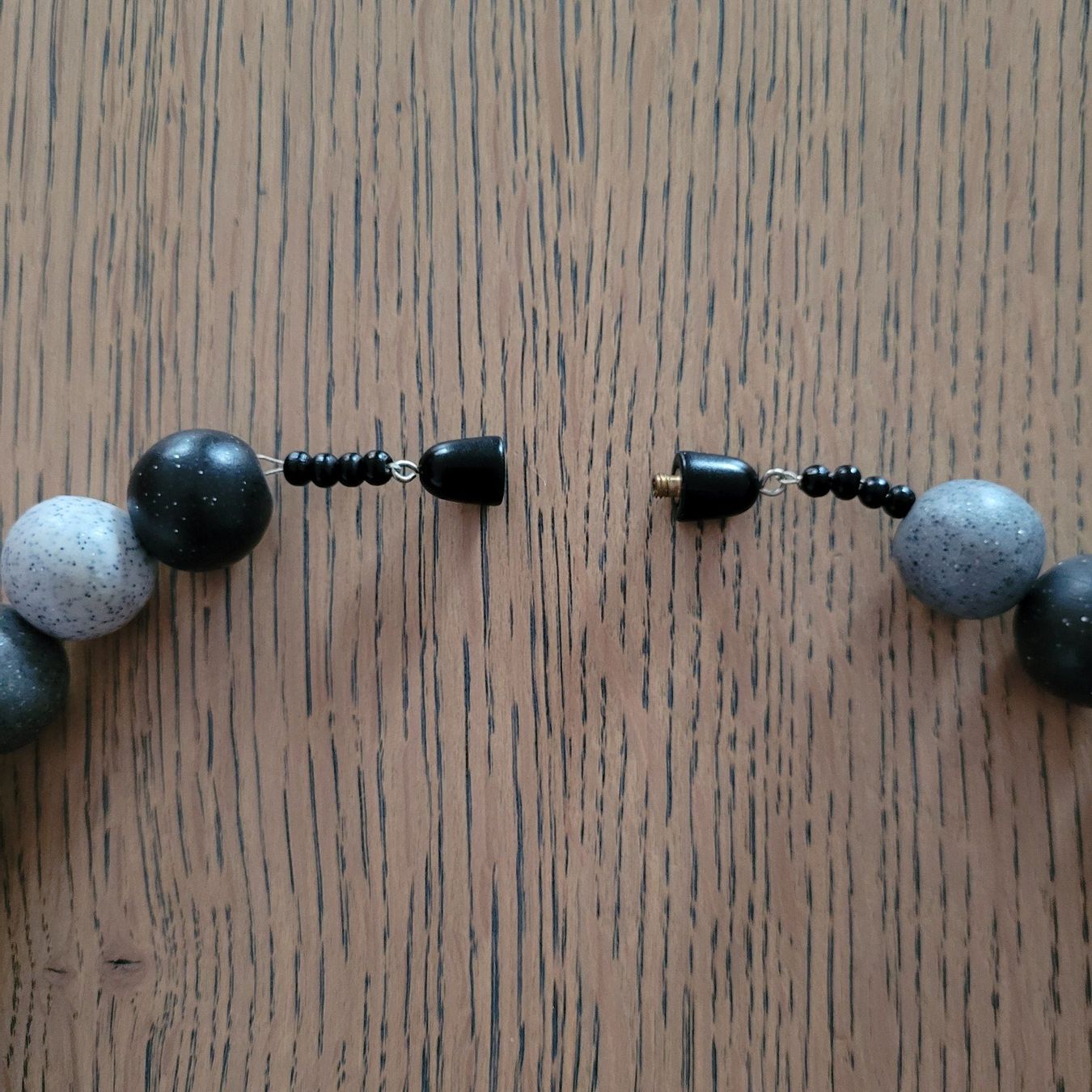 Catenine: Modische Marmor Optik-Kette aus Fimo, Handmade, – Usato da Recherswil venduto da Pseneca 1