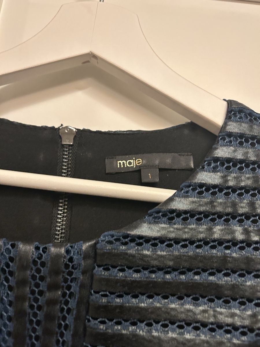 Maje Vestiti: Kleid von Maje, Grösse 1 blau, schwarz – Nuovo (secondo la descrizione) da Oberrieden venduto da Mlew 3