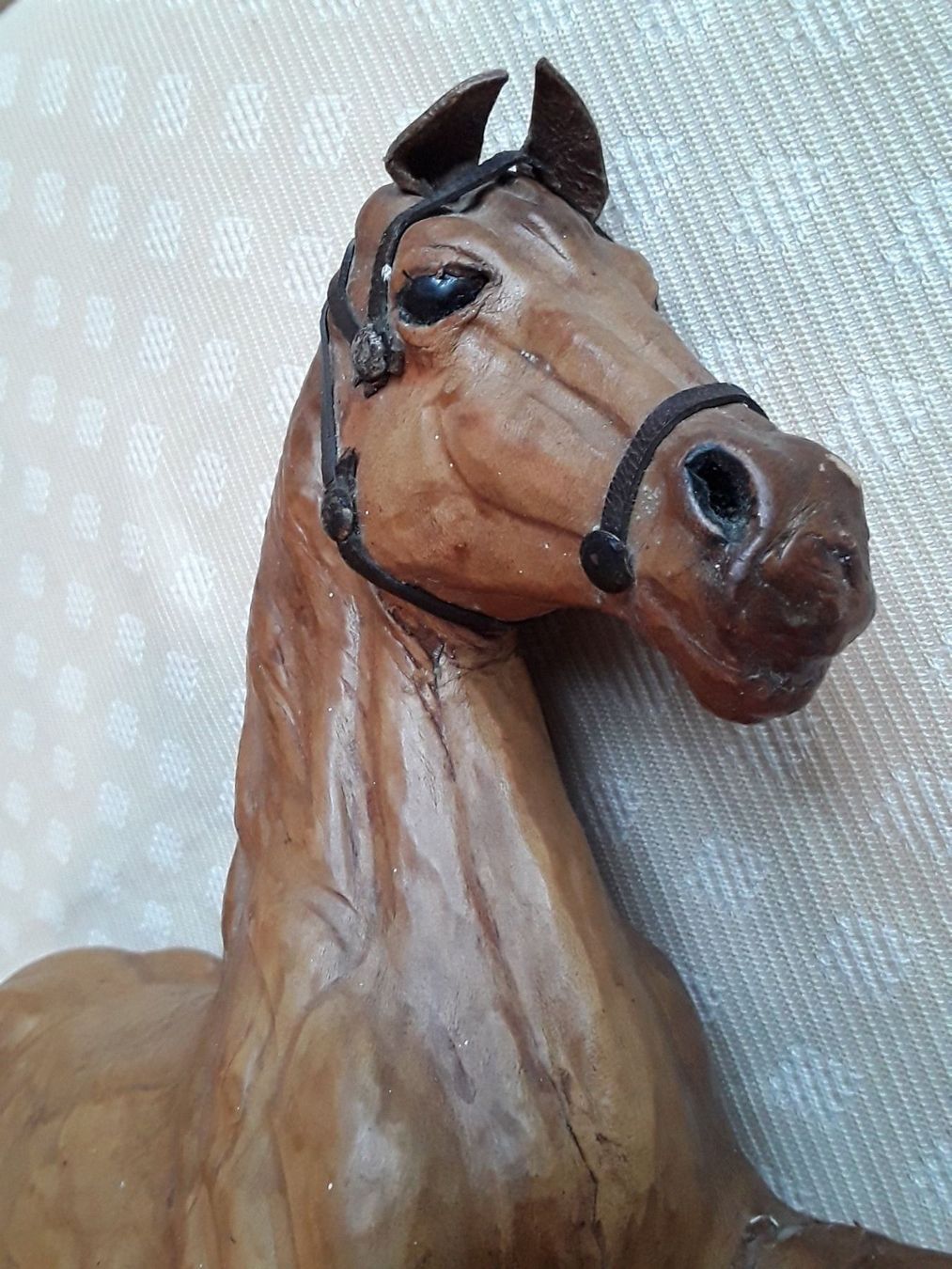 Statuette: Grosse Pferdefigur Antik Leder – Usato da Zürich venduto da helsan 9