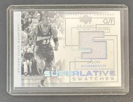NBA Jason Richardson 2003 UD Glass Superlative Swatch Jersey