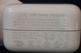 Adaptateur secteur USB Apple 12W A1401 - bon état