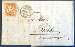 1872 / Sitzende Helvetia Brief - Zofingen - Bühler