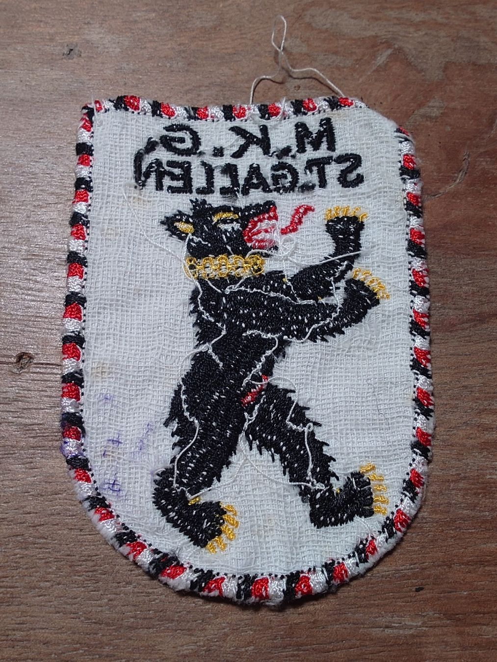 Schweizer Armee Patches: Patch M.K.G. St. Gallen Ours brodé used – Defekt aus Genève von arnoo 1