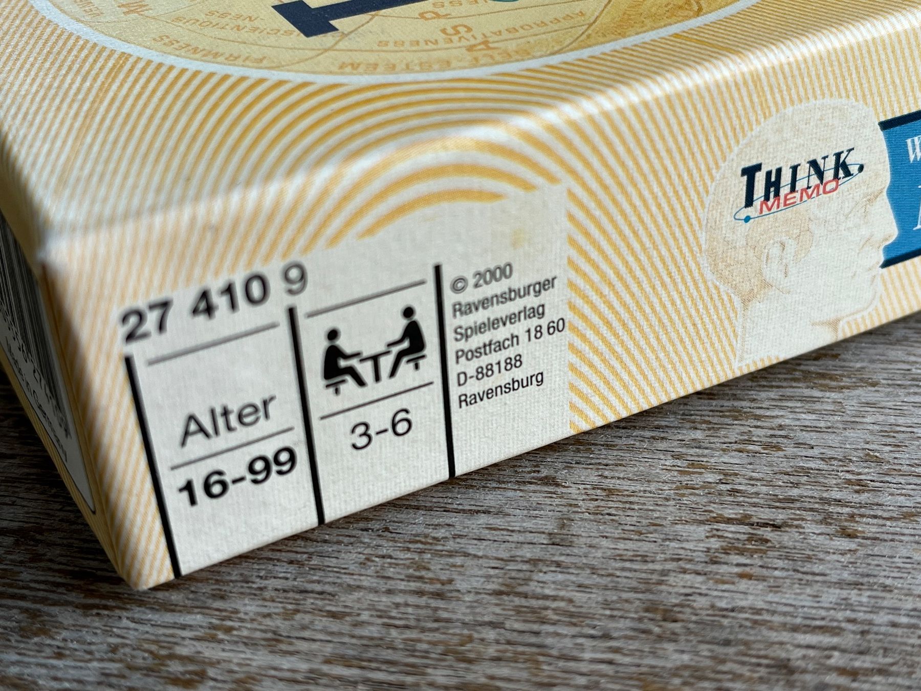Ravensburger Spiele: Ravensburger Spiel " Think memo " – Gebraucht aus Bauma von Budgerigar 3