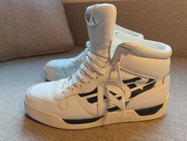 ARMANI JEANS luxury hightop leather sneaker US 11.5 / EUR 46