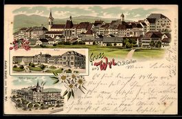 Litho Wyl /St. Gallen, Asyl, Aktienbraue