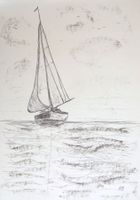 Zeichnung: Segelboot I