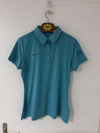 Mammut Poloshirt Damen Gr. M Türkis, oryginal