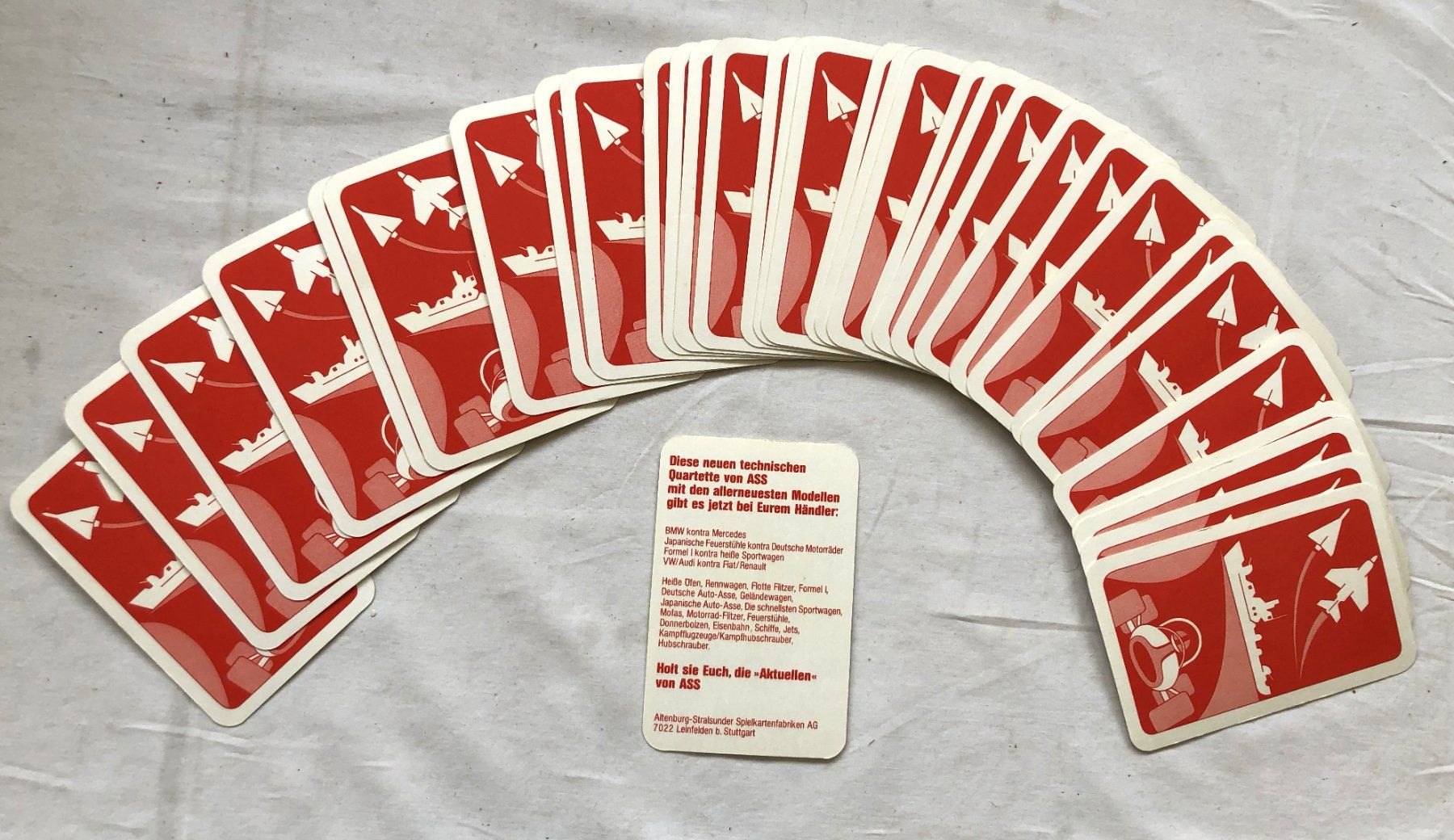 Spiele: Quartett - SCHWERE FEUERSTÜHLE - ASS 3247/7 – Gebraucht aus Schaffhausen von durruti 3