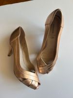 Escarpins rose gold en cuir 39