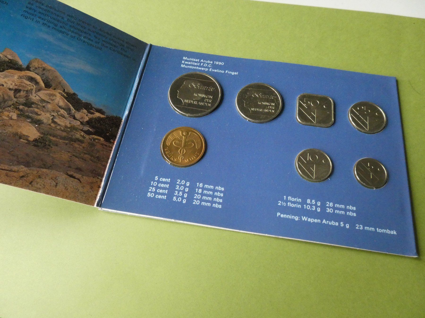 Toutes les monnaies: Aruba 1990, Muntset Aruba Fleur de coin – D'occasion à Hinterforst par Rohusri 1