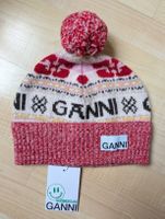 vergriffene GANNI Woll Bommelmütze Pompon Wintermütze NEU
